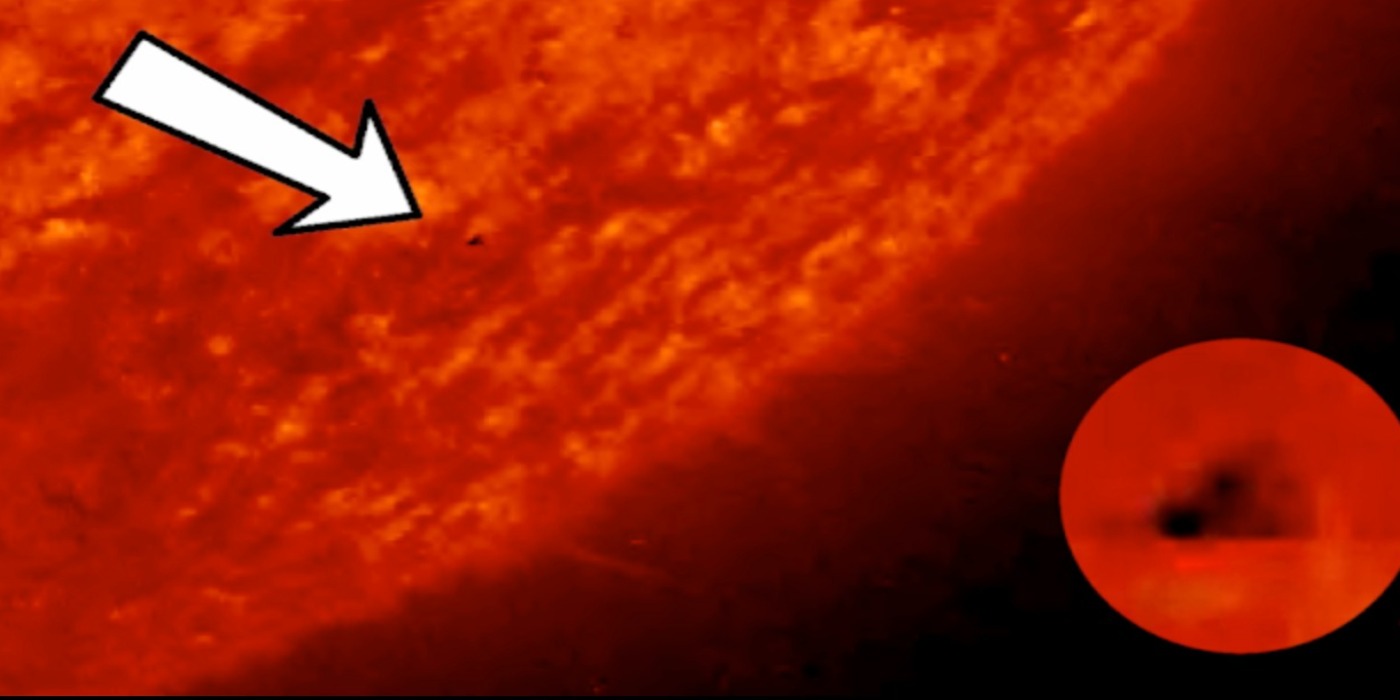 Un triangle noir de la taille de la lune sur notre soleil elishean 777