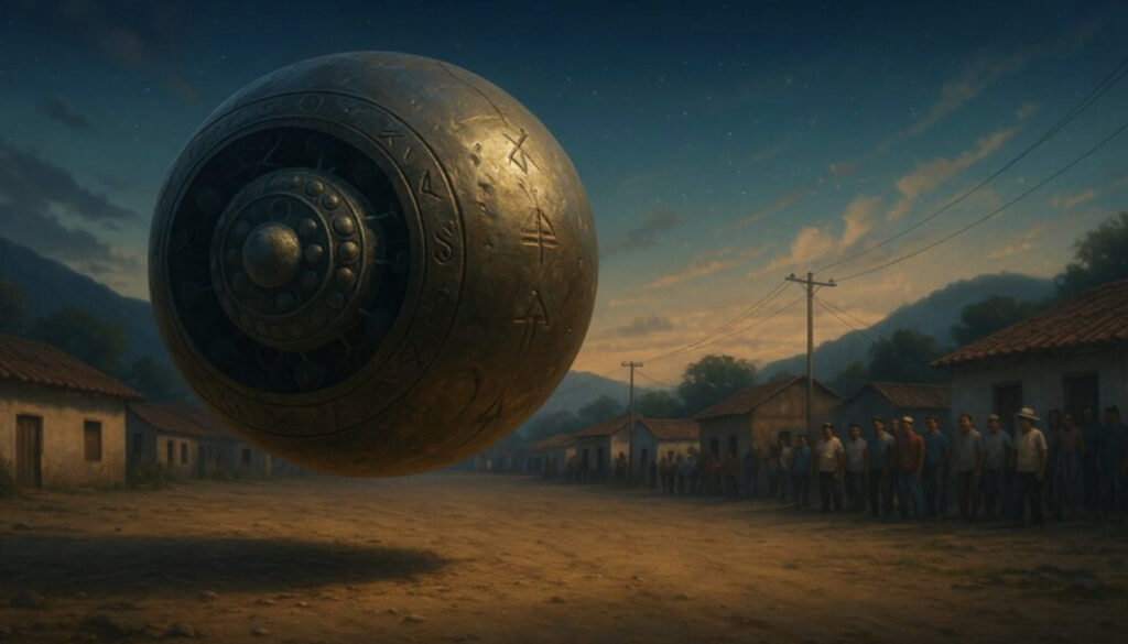 La mystérieuse sphère Buga tombée du ciel en Colombie - Elishean 777